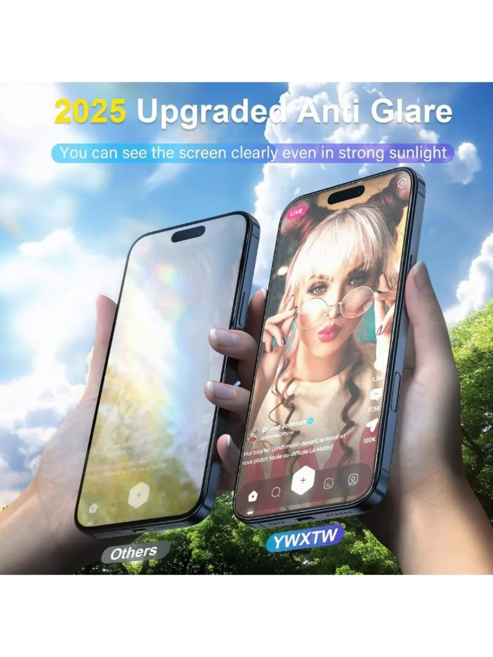 2 Pack Matte Screen Protector & Camera Lens Protector for iPhone 17 Pro
